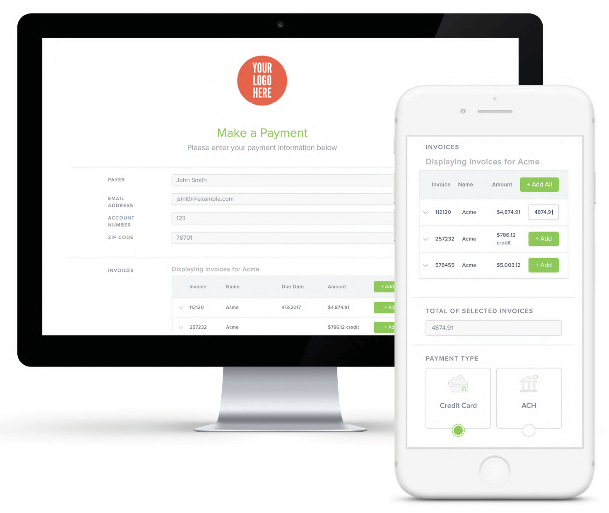 ePayPolicy Dashboard Desktop and Phone