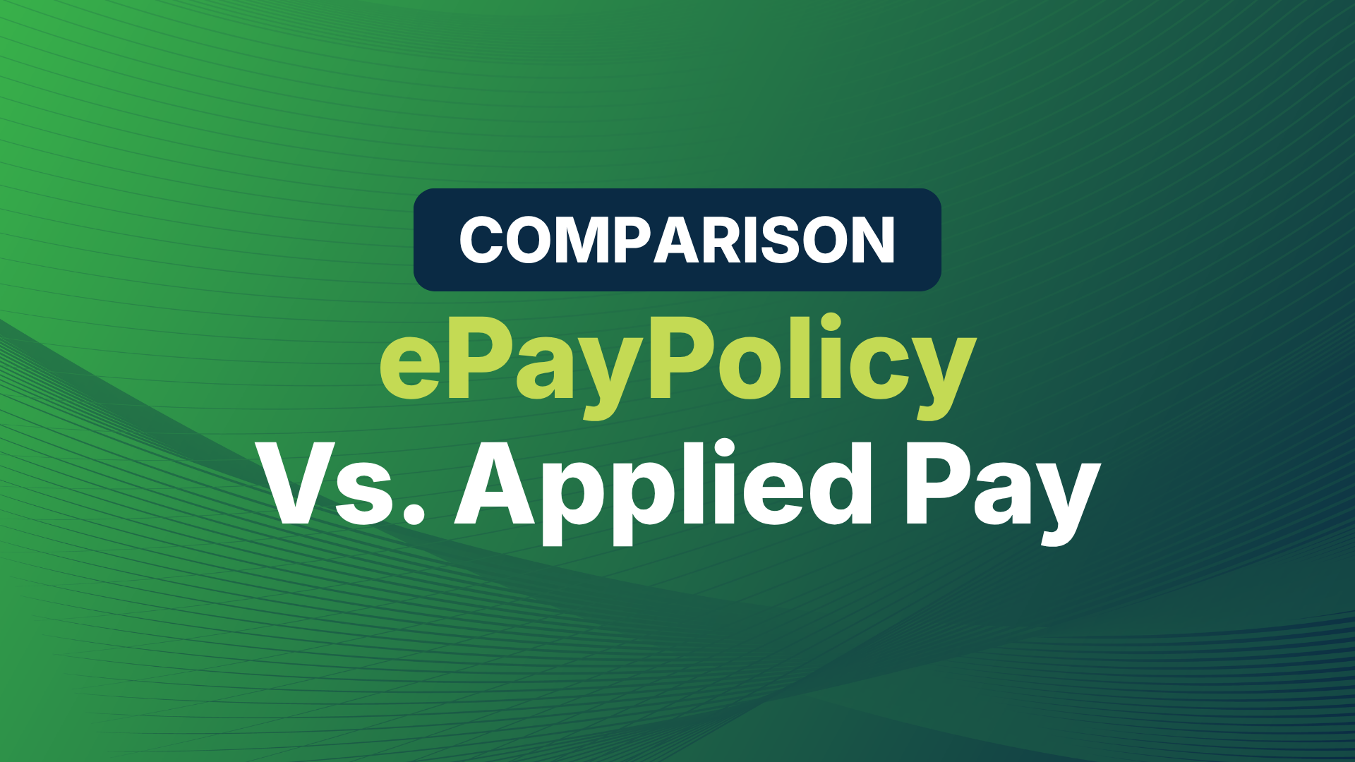 Comparison: ePayPolicy vs. Applied Pay