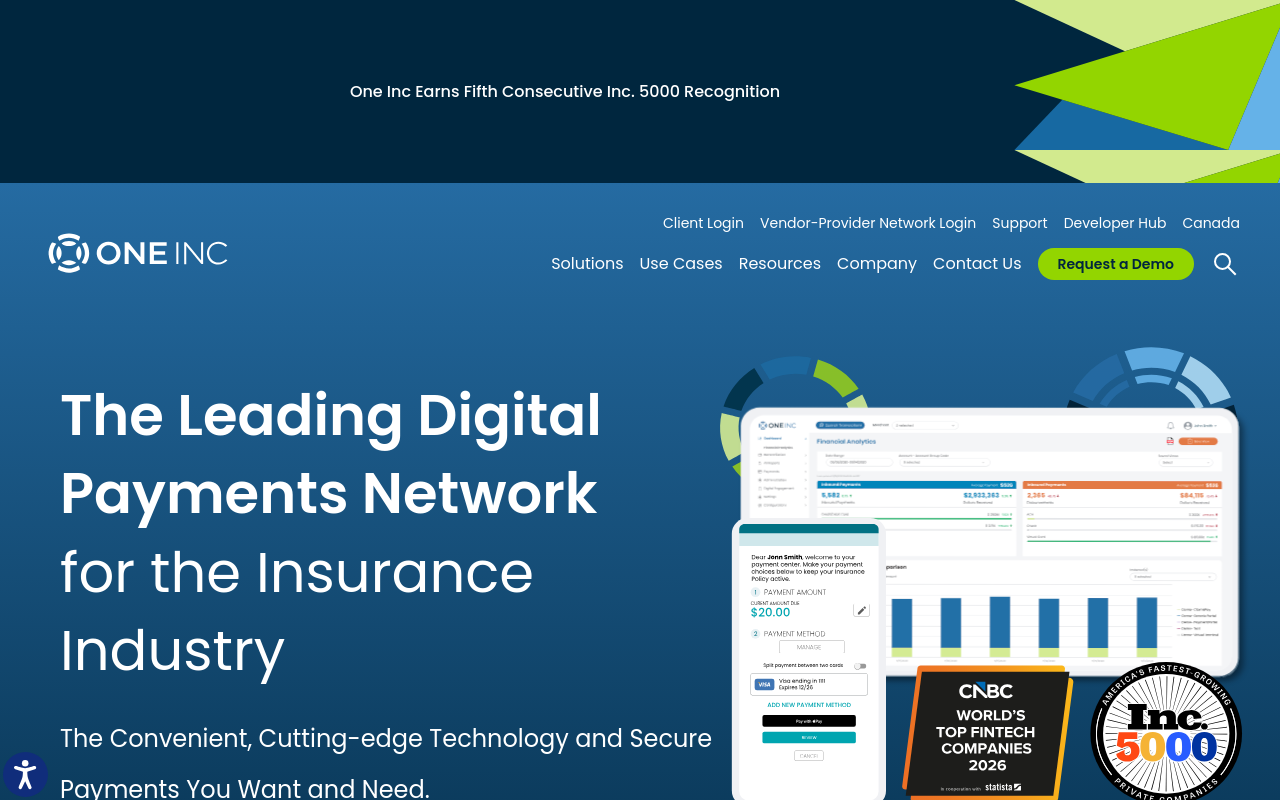 Payment Processing For Insurance Companies - one inc best omnichannel