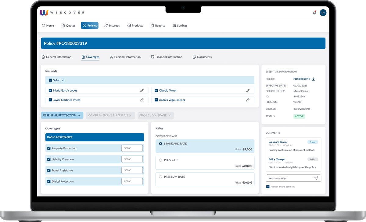 Insurance Automation Tools - weecover core platform best
